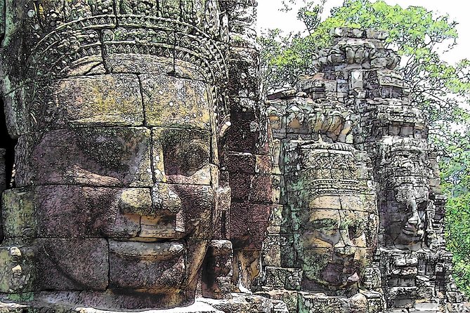 2-Day Angkor Wat & Tonle Sap Tour - Angkor Thom and the faces of Bayon