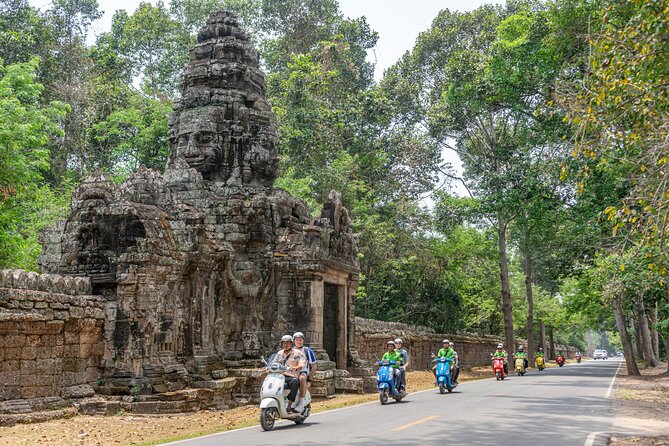 Angkor Adventure Vespa Tour / Tuk Tuk or Car - Angkor Thom and Bayon: faces, gates, and royal scale