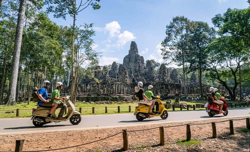 Angkor Wat: Guided Vespa Tour / Tuk Tuk or Car - Why a Vespa works so well at Angkor