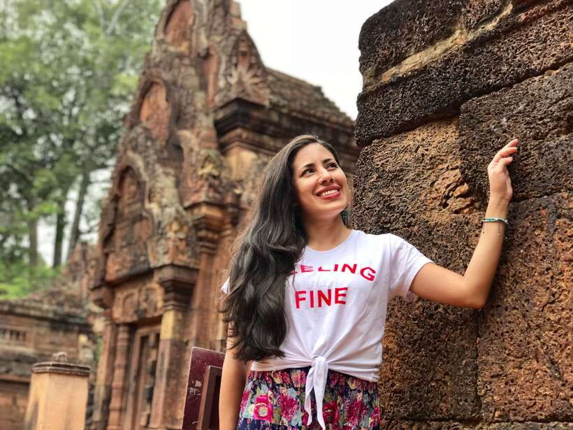 Angkor Wat Sunrise, Banteay Srei, Bayon & Ta Prohm Temple - Banteay Srei and its fine pink stone