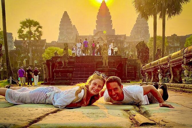 Angkor Wat Sunrise tour with Small - Group and Guide tours - Angkor Thom and Bayon’s stone faces