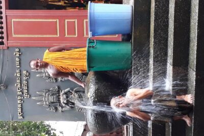 Buddhist Water Blessing and Real Life Experience with Local