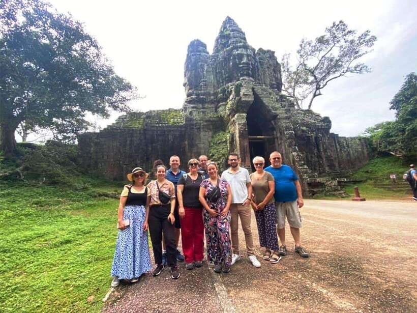 Explore Angkor Temple Sunset With Tour Guided - South Gate of Angkor Thom and its four faces