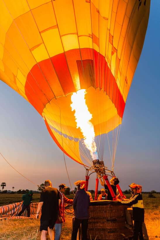 From Krong Siem Reap: Angkor Hot Air Balloon Ride w/ Pickup - The price and what you receive