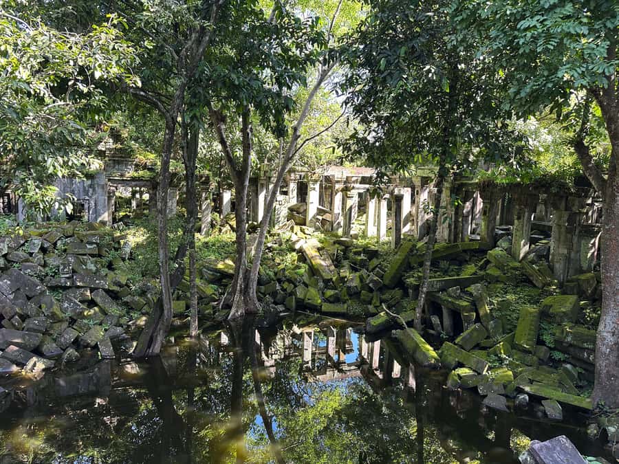 From Siem Reap: Half-Day Tour to Beng Mealea Temple - First sight of the 12th-century ruin