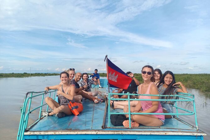 Half Day Kompong Pluck stilt home Village on Tonle Sap & Sunset - Boat ride past homes, schools, and fishing boats