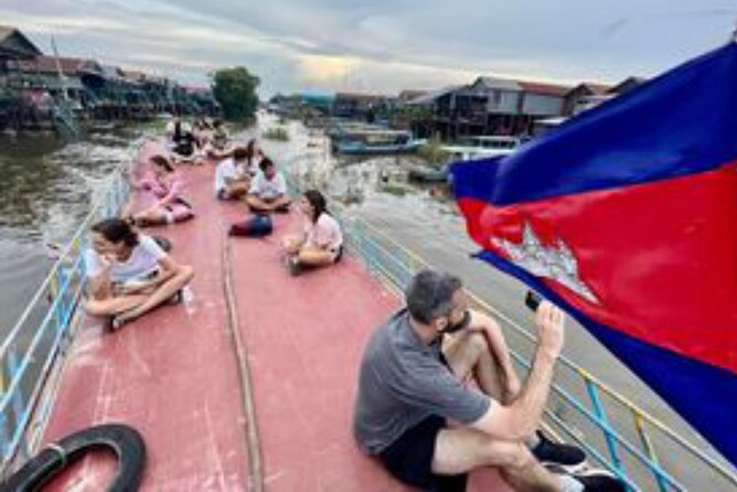 Half Day Kompong Pluck stilt home Village on Tonle Sap & Sunset - The optional flooded-forest canoe
