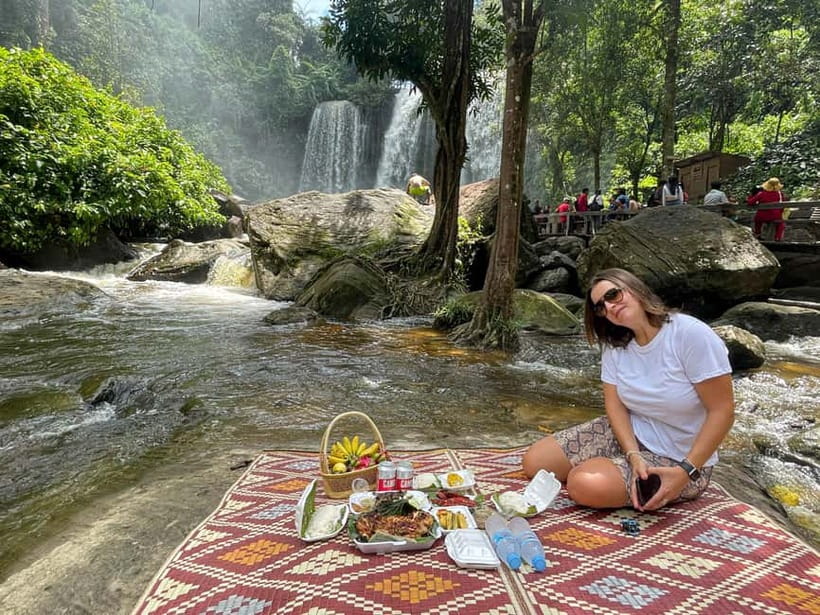 Kulen Mountain, Beng Mealea and Banteay Srei Full Day Tour - A waterfall lunch with time to swim