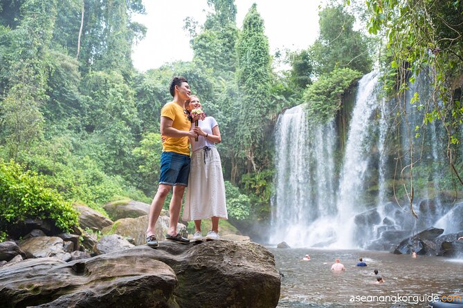 Kulen Mountain with Beng Mealea and Tonle Sap Small Group Tour - Swimming at Phnom Kulen Waterfall