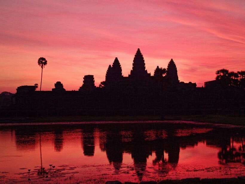One Day Angkor Wat Trip with Sunrise - Angkor Thom enters through the Southern Gate