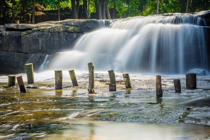 Phnom Kulen Waterfall National Park from Siem Reap - Reading the 1,000 Lingas in the river