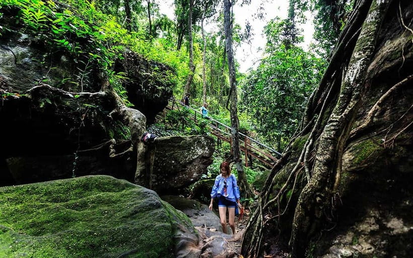 Phnom Kulen Waterfall & the Sacred 1000 Lingas (with Lunch) - Kulen Waterfall: swim, sit, and watch the water