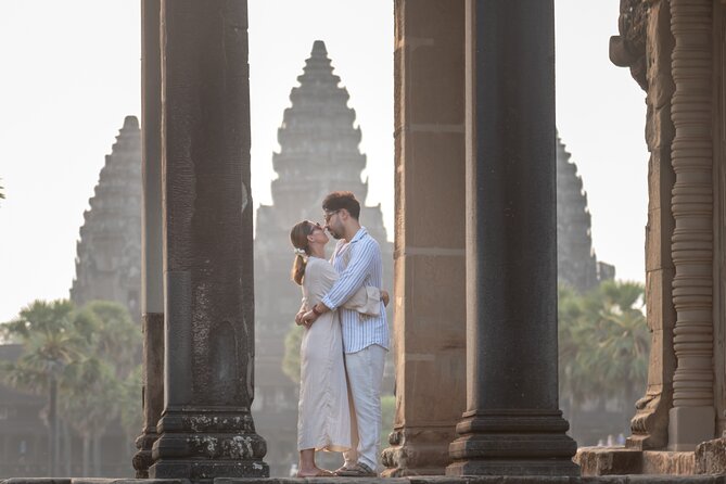 Professional Photo Shoot in Angkor Archaeological Park, Siem Reap - The East Gate of Angkor Thom for a quieter setting