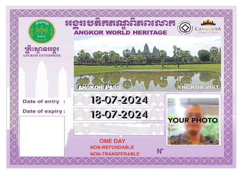 Siem Reap: Angkor Wat Admission Ticket - Sending your photo and contact details