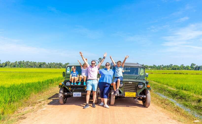 Siem Reap: Countryside Jeep Tour / SUV Car Available - Svay Romiet Pagoda and a Cambodian blessing