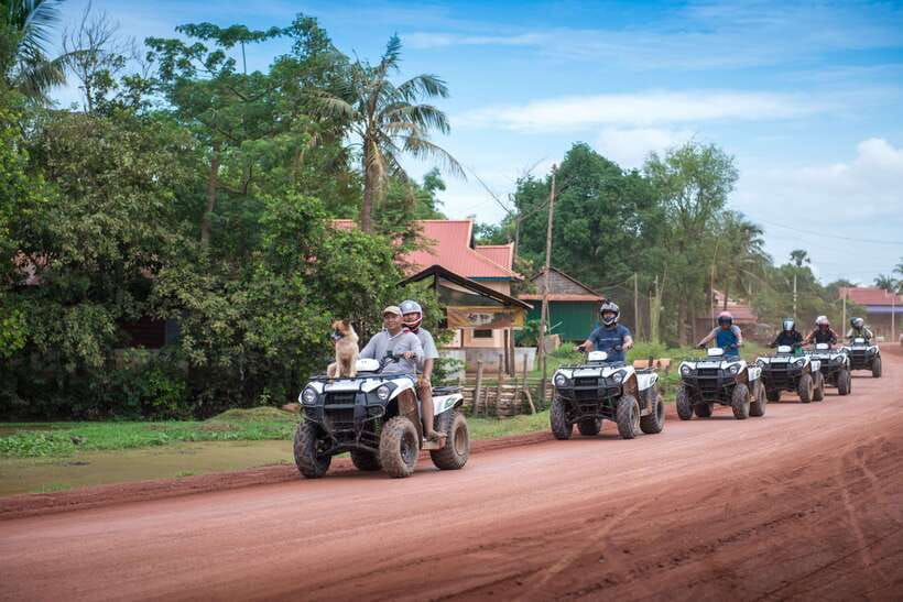 Siem Reap: Countryside Quad Bike Sunset Adventure - Pickup from Siem Reap and the 15-minute tuk tuk ride