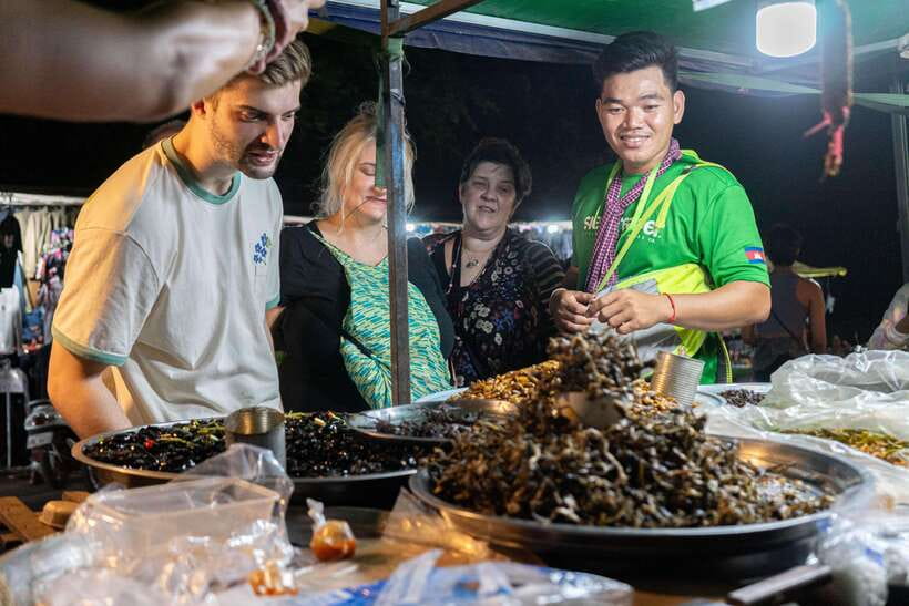 Siem Reap: Evening Food Tour with 10 Local Tastings - Street 60 is the food adventure