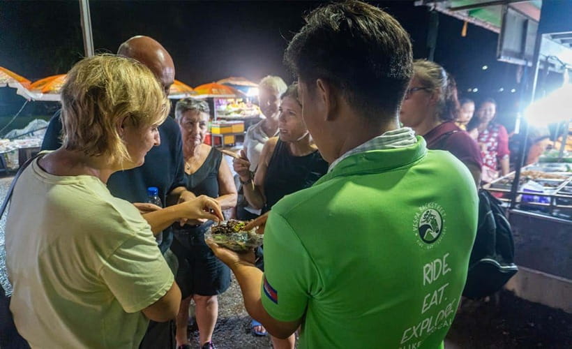 Siem Reap: Evening Foodie Vespa Tour / Tuk Tuk Available - The guide can make or break the night