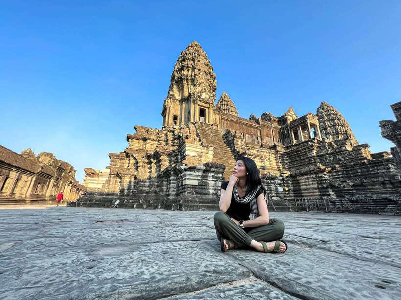 Siem Reap: Full Day Angkor Wat Temple Experience with Sunset - Transport, guides, and the small comforts