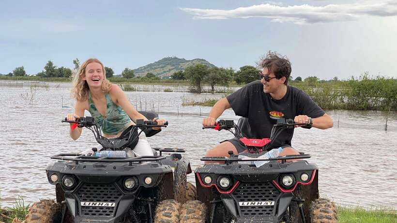 Siem Reap: Khmer Village and Fish Farm ATV Tour - Rice paddies, farms, and open views