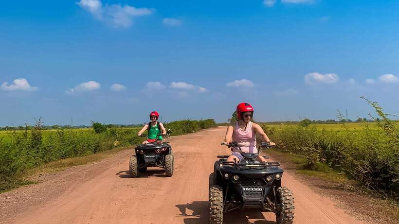 Siem Reap: Khmer Village and Fish Farm ATV Tour - A fish farm with an unusual stop