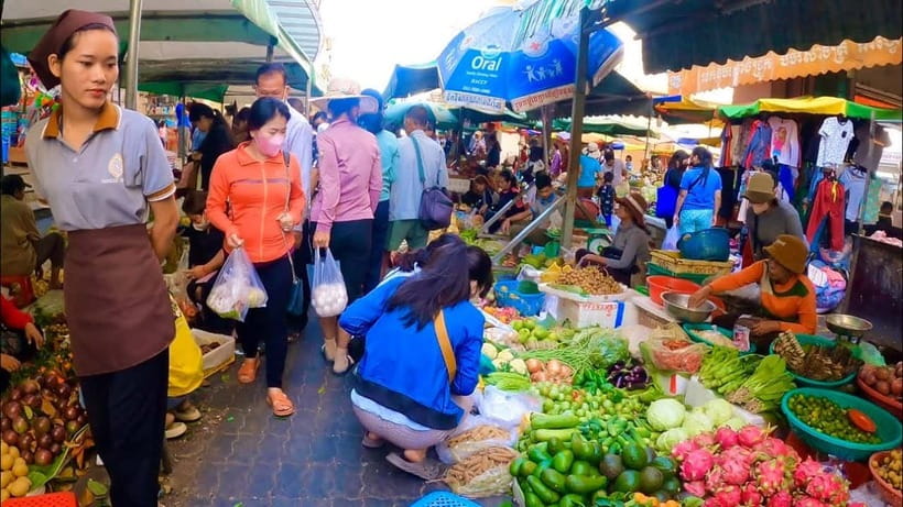 Siem Reap Street Foods Tour by Tuk Tuk with Personal Guide - The flower shop stop and Siem Reap’s everyday food trade