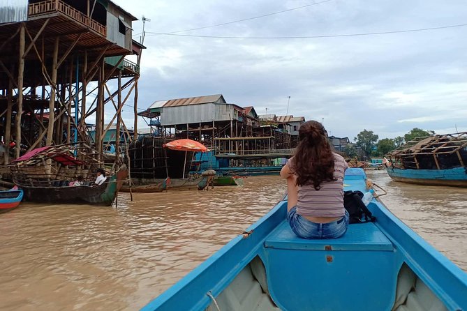 Siem Reap, Tonle Sap Lake, Kompong Phluk, Floating Village Tour - Walking through the village, school, and pagoda