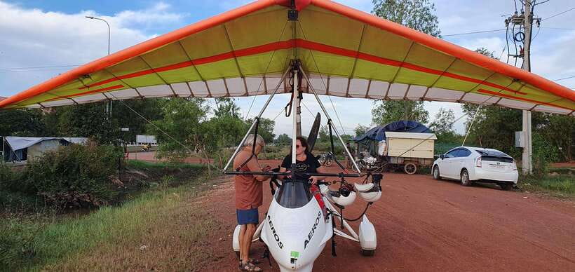 Sky Venture Microlight Siem Reap - Flying with Eddie