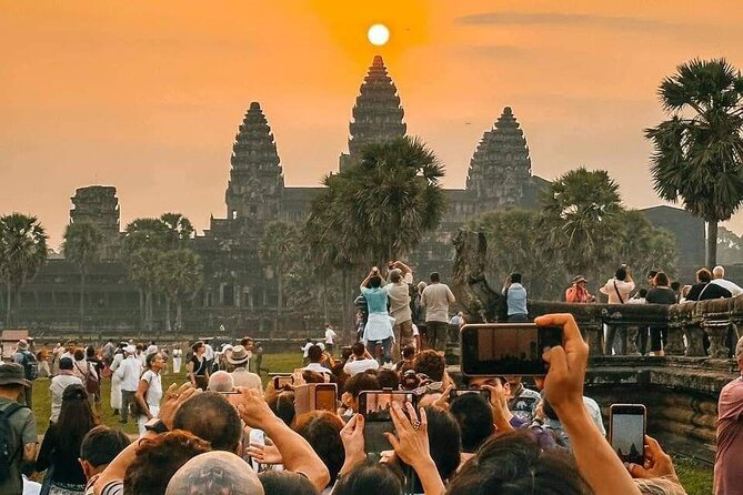 Unveiling Angkor Wat Sunrise, Bayon, Ta Prohm In Small Group Tour - A quick photo stop at Angkor Thom’s gate