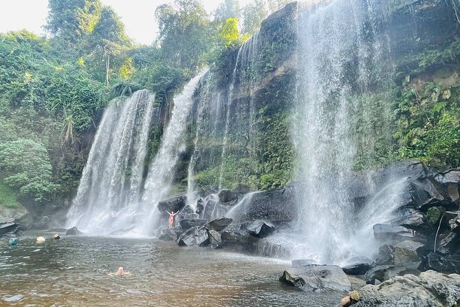 Unveiling the Mystical Beauty of Phnom Kulen National Park - The waterfall and time in the water